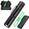 KDULIT Powerful LED Flashlight USB Rechargeable Built-in Battery Light  Waterproof Emergency Light Aluminum Alloy Tactical Torch