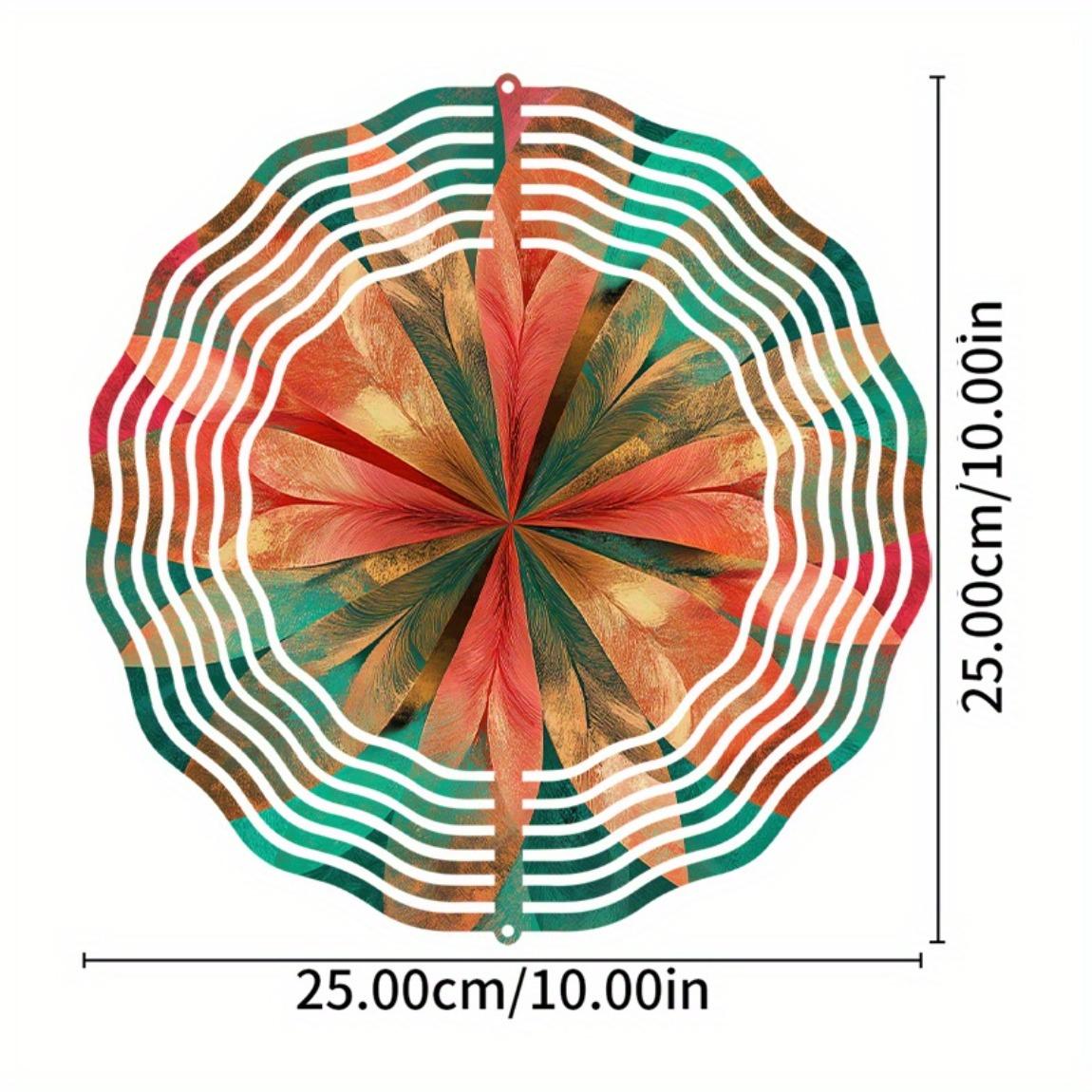 

10-дюймовый подвесной колокольчик для ветра для уличного декора. Элегантный дизайн колокольчика с крючком 360 градусов. Идеально подходит для двора, балкона, сада, весны, лета. 01A
