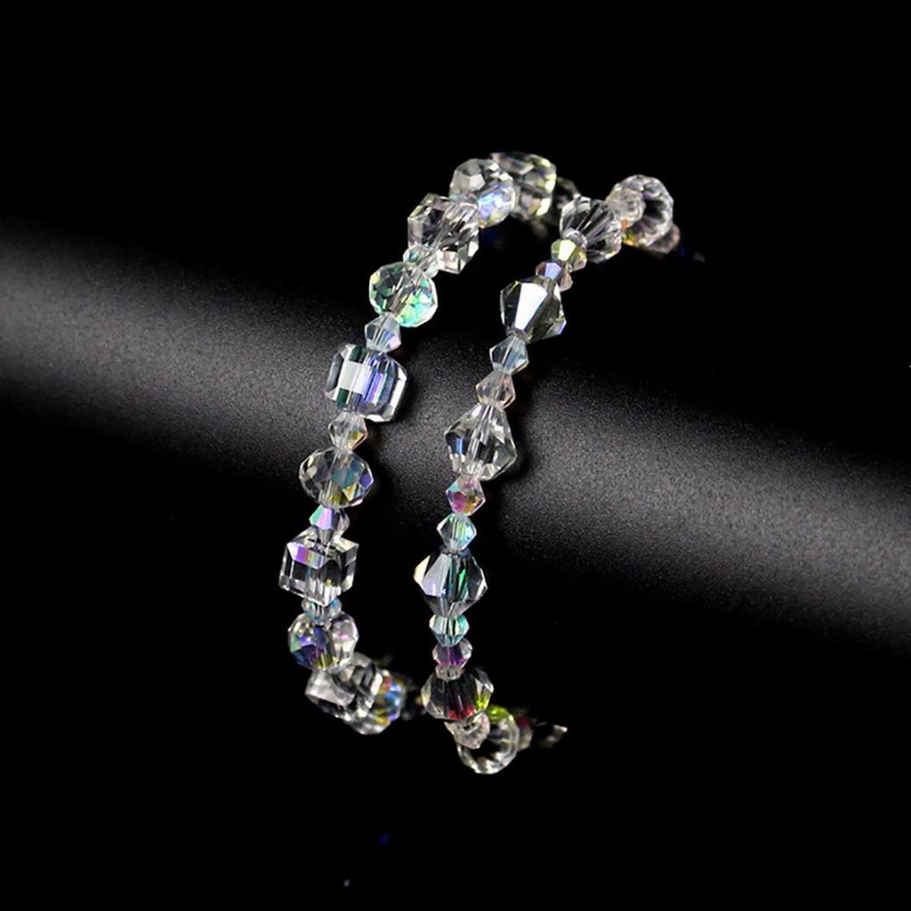 Luxurious Sparking Crystal Bracelets For Women Fashion Charm Geometric Irregular Crystal Beads Bracelet Versatile Party Zircon