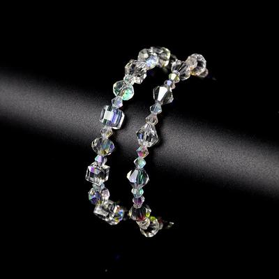 Luxurious Sparking Crystal Bracelets For Women Fashion Charm Geometric Irregular Crystal Beads Bracelet Versatile Party Zircon