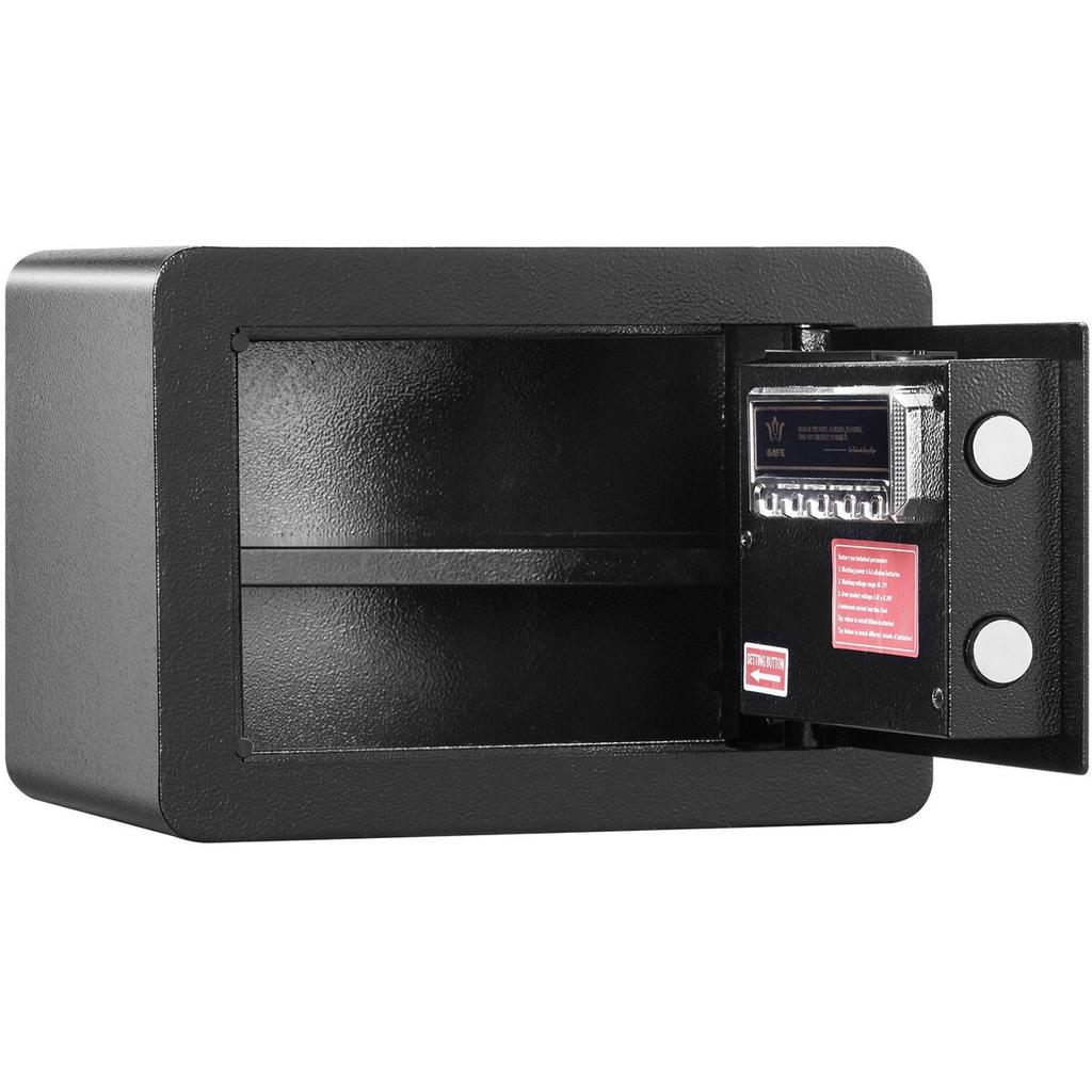 Safe, 0.5 Cubic Feet Home Safe, Steel Security Safe with Digital Keypad and 2 Keys, Wall-Mounted Cabinet Safe Protect Cash, Gold, Jewelry, Documents