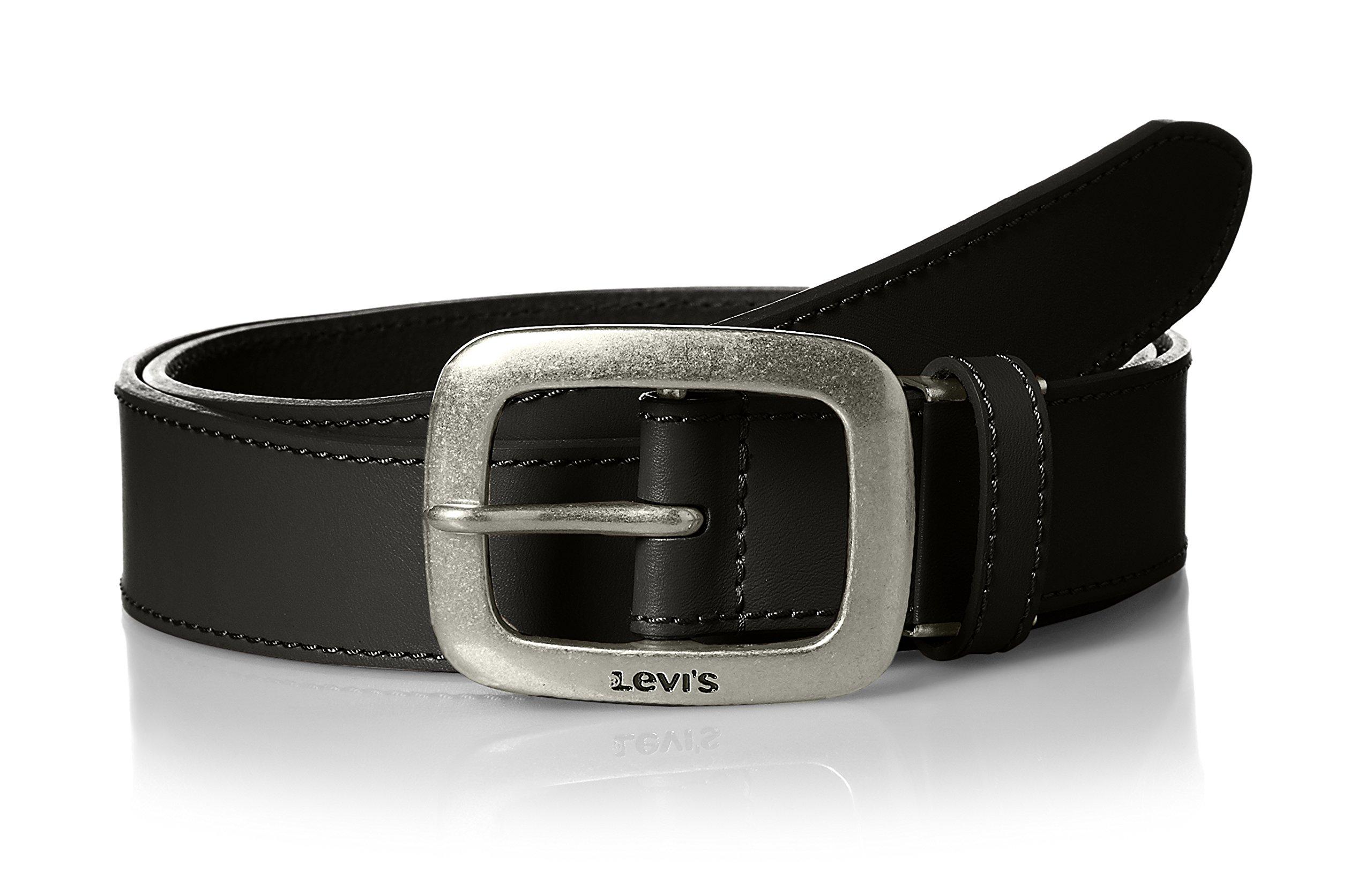 

Levi s Men s Casual Belt 15116491 Made in Vietnam Adjustable Size 15116491 0099 Black Black M чорний