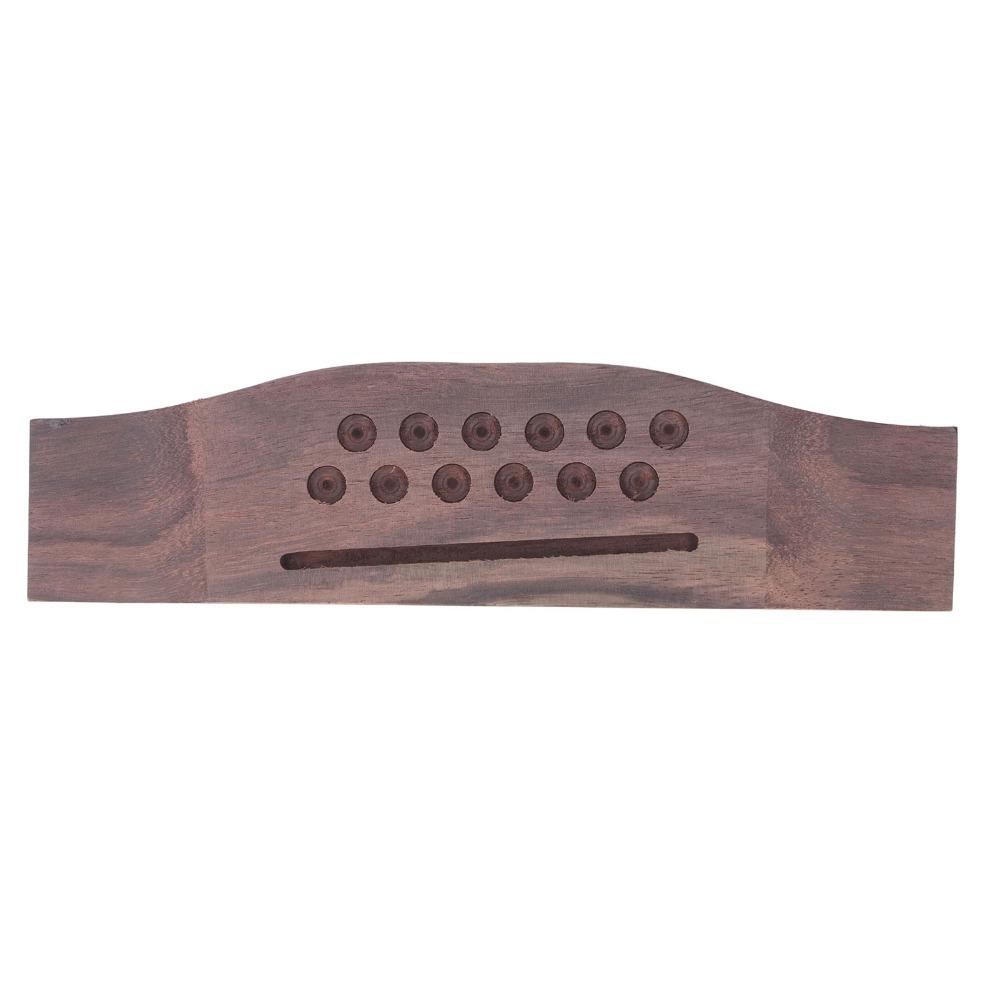 Ponte Acustico in Palissandro Colore Legno Parti per Chitarra Chitarre Acustiche a 12 Corde