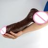 Realistic Long Dildo Black Anal Plug with Suction Cup Big Penis Butt Plug Long Dick Sex Toys for Women Men Phallus Anal Dilator