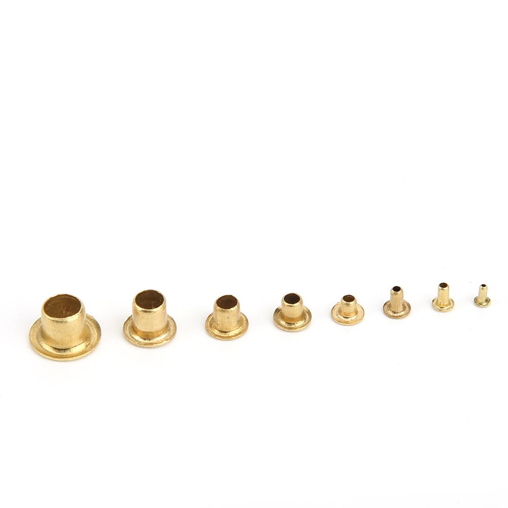 650Pcs Brass Eyelets Rivets Hollow Metal Buttonhole Classification Kit Hardware Accessories
