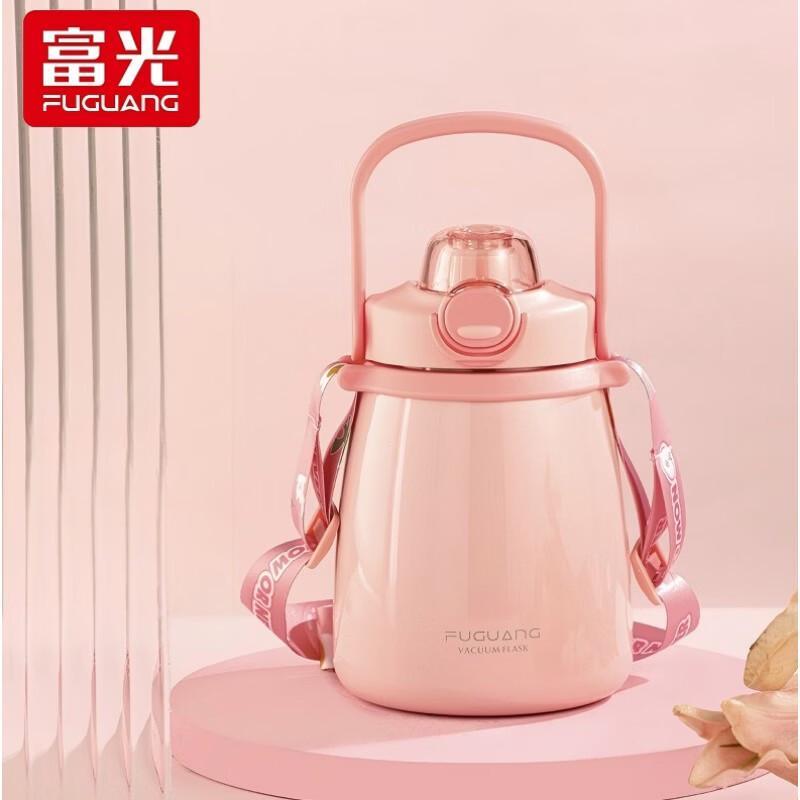 

FUGUANG 1000ml Round Body Insulated Straw Bottle