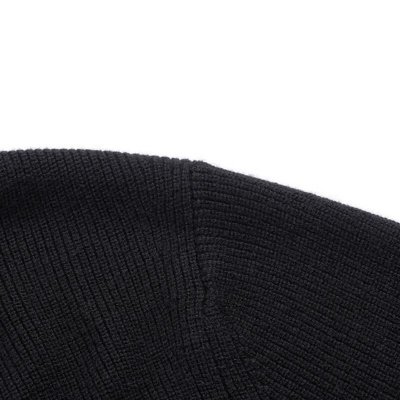 MONTAGUT Men's V-Neck Thick Knit Wool Blend Cardigan