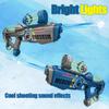 Electric Water Gun Led Pistol Automatic Watergun Continuous Shooting Guns 3 Bottles Large Capacity Guns Water Play Toys Boys Kid