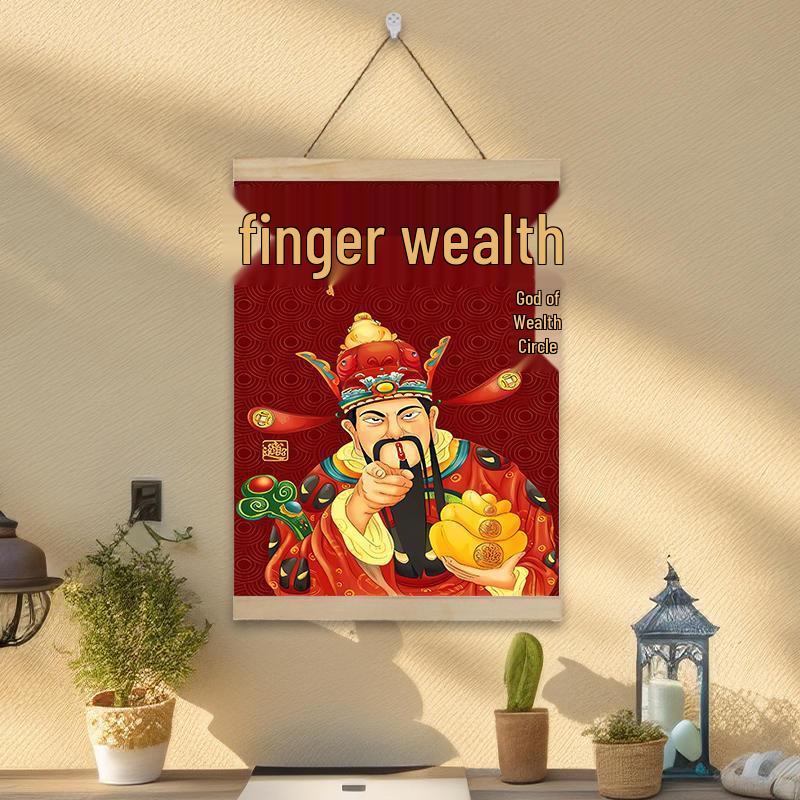 Creative God of Wealth Wall Art