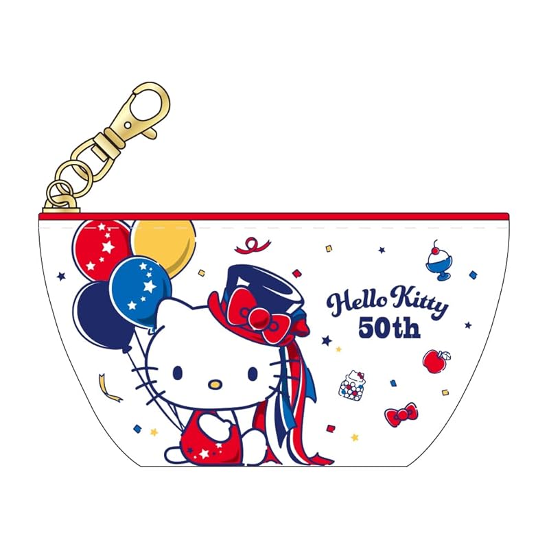 

Tease Factory hello kitty triangular mini pouch kitty H7×W11×D5.5cm SR-5544278KT