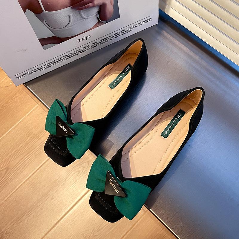 

одиночные туфли туфли на плоской подошве мягкая подошва женская женская обувь мелкий вырез туфли-лодочки широкие для полных ног большого размера женская обувь женская обувь 35 чёрный