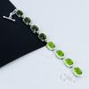 Dainty Peridot Gemstone Handmade 925 Sterling Silver Bracelet, Pink Kunzite Bracelet For Wife , Unisex Bracelet Thanksgiving Gift