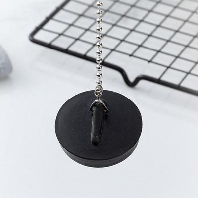 1X odtoková gumená zátka s reťazou pre kuchyňu Kúpeľňa vaňa drez drez