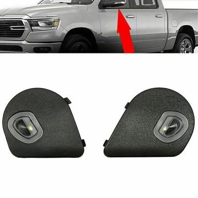 Left+ Right Mirror Turn Signal Puddle Light For 2010-19 Dodge Ram 1500 2500 3500