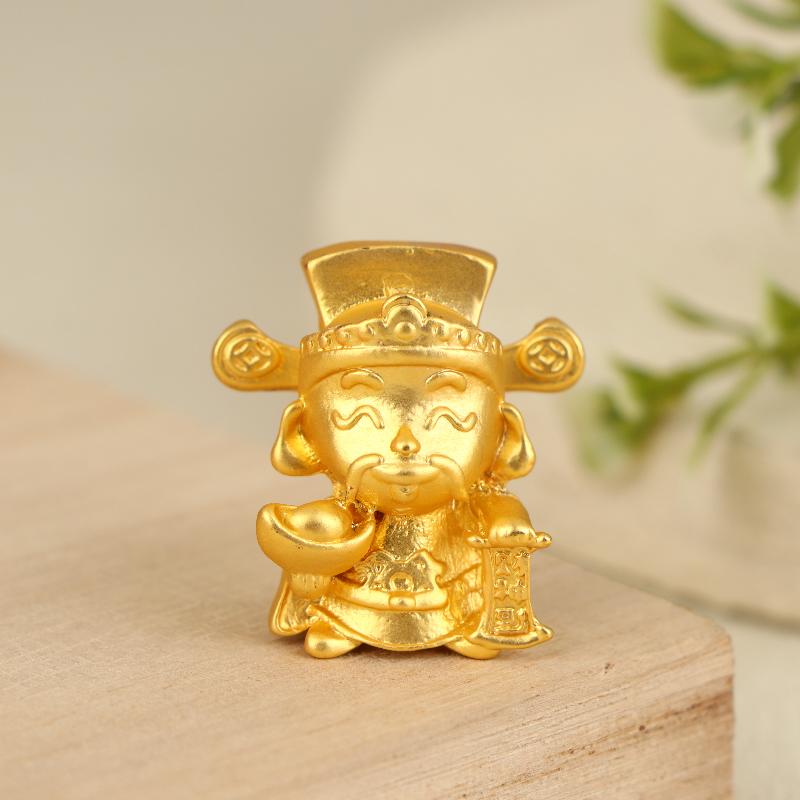 Golden Eight-Directional Wealth Chinese God Of Wealth DIY Desktop Carving Ornament Fashion Versatile High-Value Decoration Gift