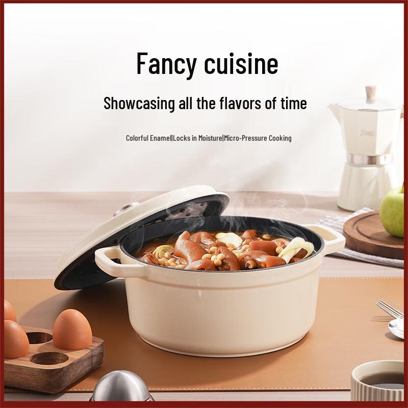Triceratops Enamel Cast Iron Stew Pot