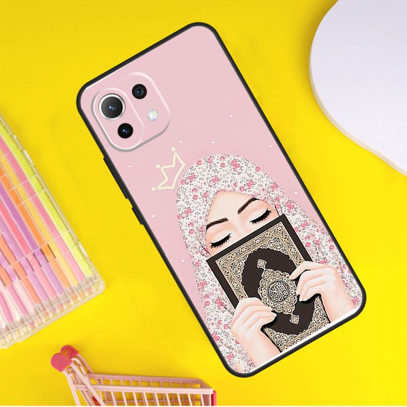 Islamic Arabic Hijab Girl Cover For Xiaomi 14 13 Ultra 11T 12T 13T 14T Pro POCO X7 Pro X3 X5 F3 F5 F6 M6 X6 Pro Case