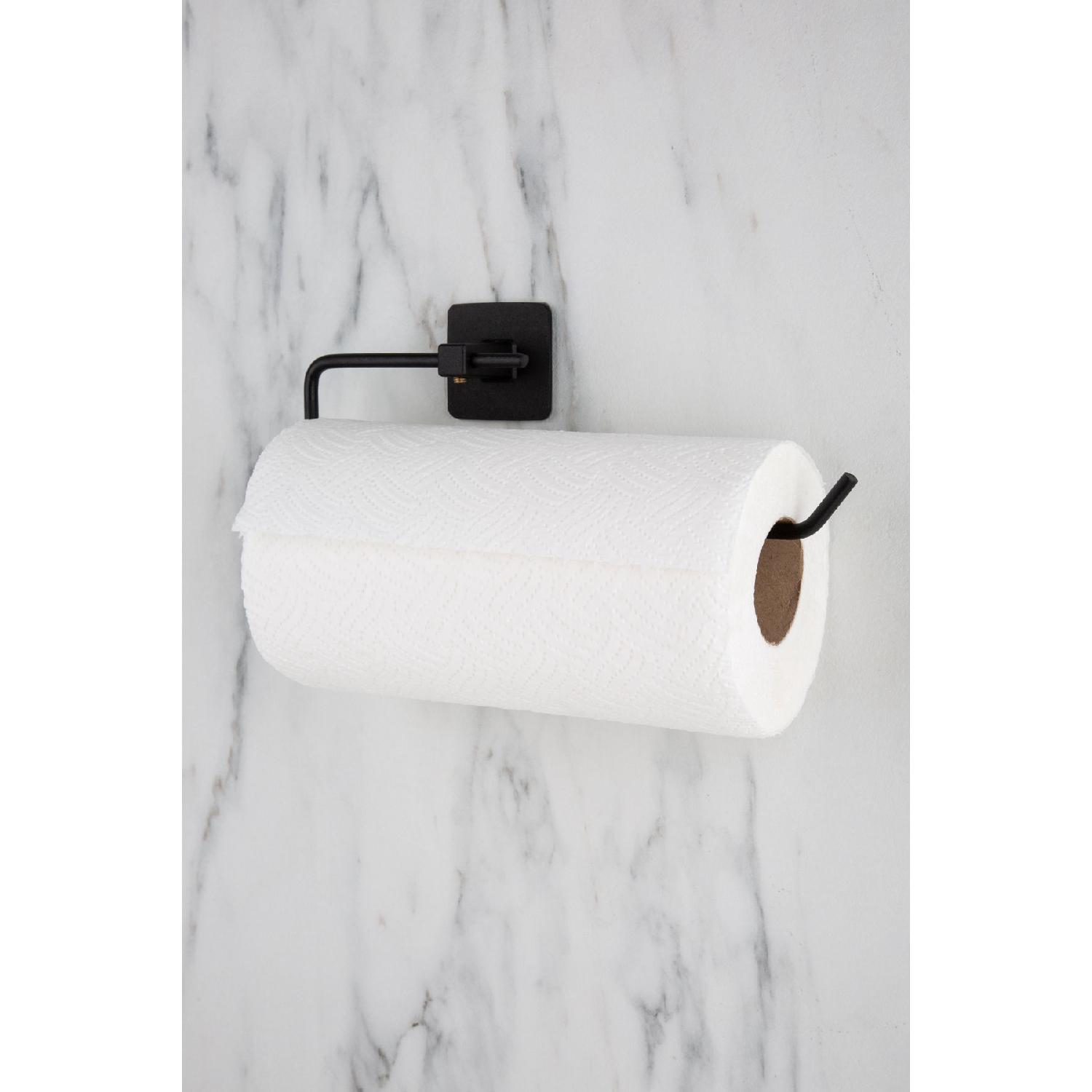 

Square Adhesive Black Paper Roll Towel Holder, Napkin Holder, Bathroom Hanger чёрный