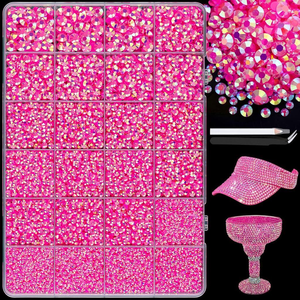 Hot Sale AB Color Flat-Bottom Jelly Rhinestones for DIY Clothing, Mugs, Nail Art, and Phones - 3/4/5mm