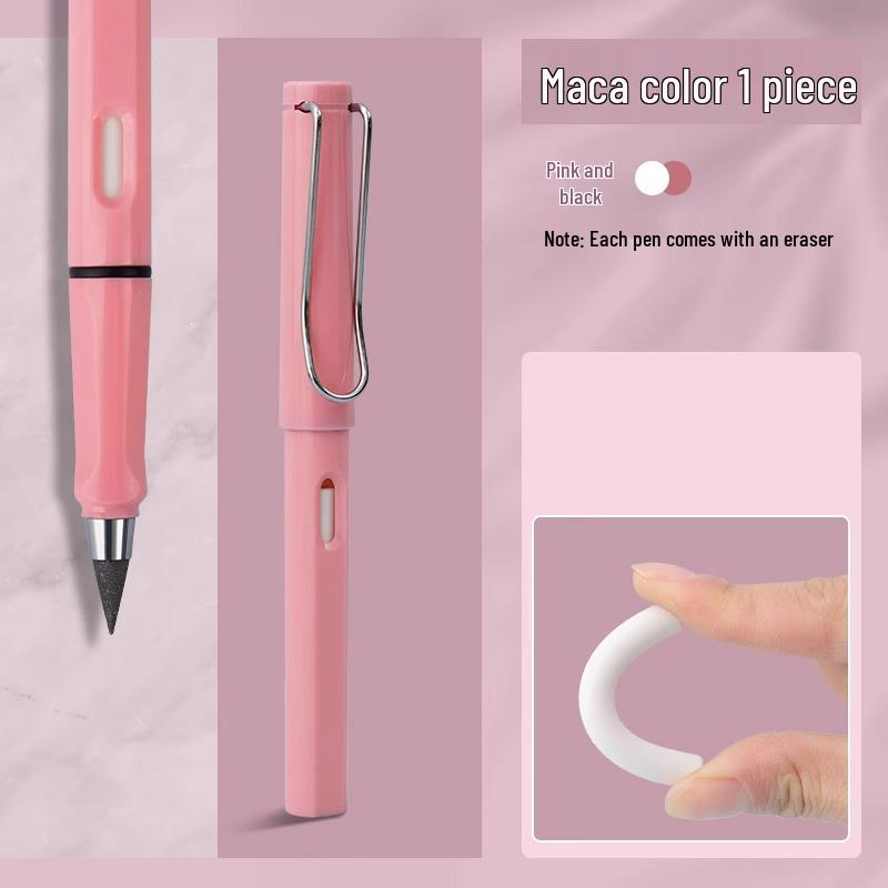 Black Tech Eternal Pencil: No Sharpening Needed, Break-Resistant Mechanical Lead, Ideal for Students and Children.