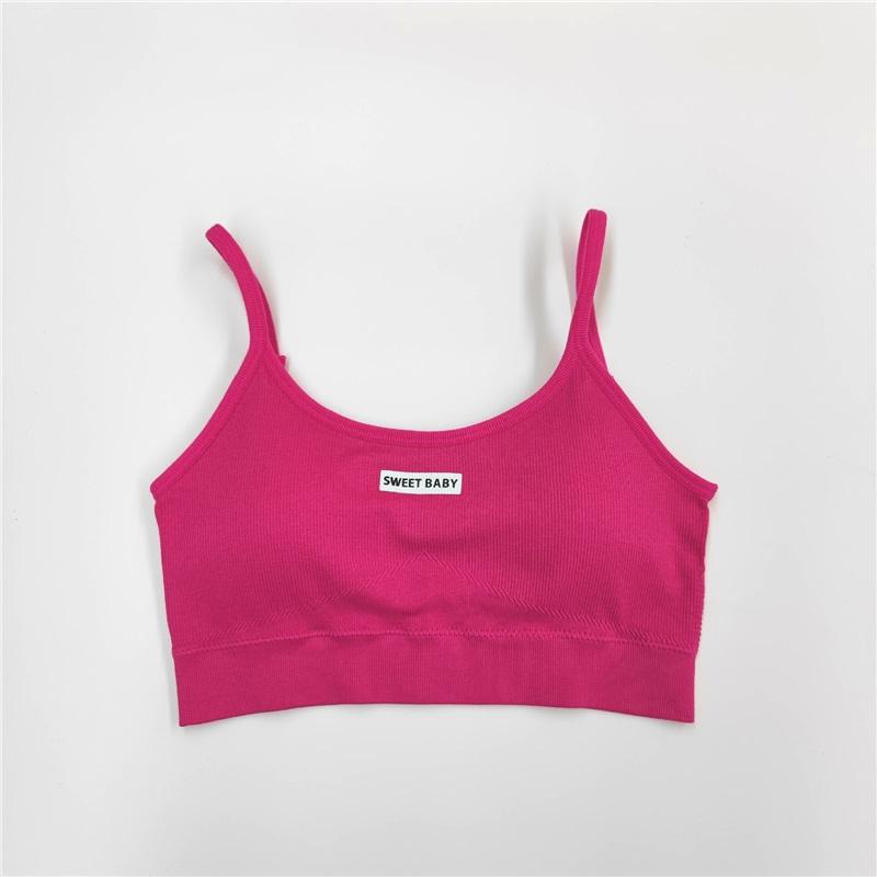 Høy midje Ermeløst Yoga Sett Kvinner Naken Følelse Racerback Sports-BH Treningsklær Todelt Sportsklær