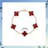 Luxury Four-leaf Clover Bracelet Unisex Versatile and Sophisticated Lucky Clover Bracelet