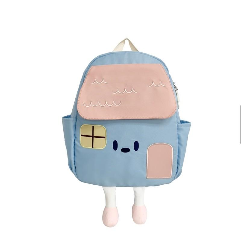 Adorable Cartoon House Design Kids Backpack For Boys And Girls Ideal For School