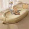 Wear-resistant Cat Paw Board Basin Oval Cat Claw Board Cat Scratching Bed  Sofa Protector