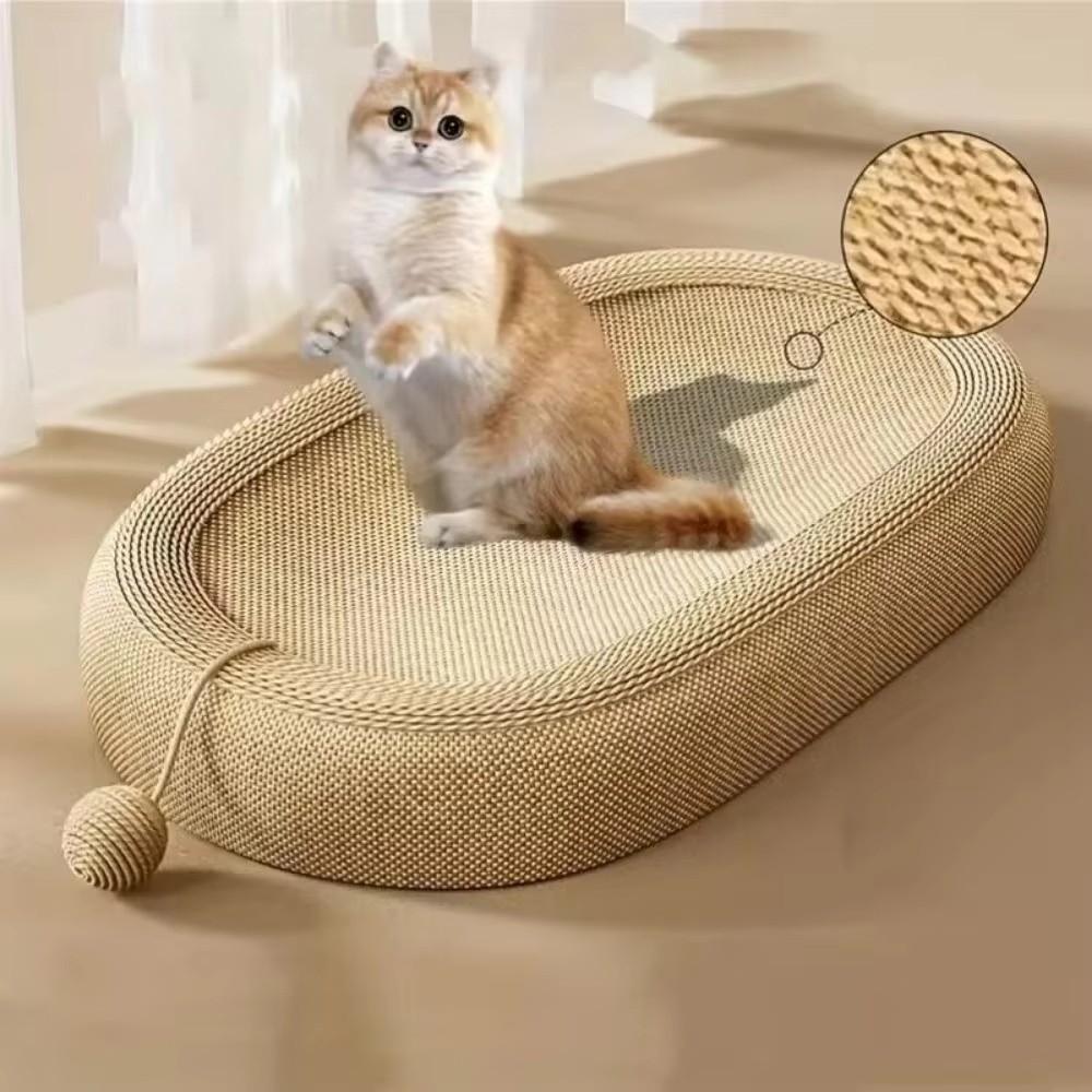 Wear-resistant Cat Paw Board Basin Oval Cat Claw Board Cat Scratching Bed  Sofa Protector