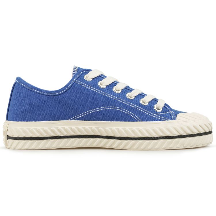 MLB Playball Woven Classic Non-Slip Durable Lightweight Low-Top Canvas Shoes Unisex Sneakers Blue White 32SHP1111-07U