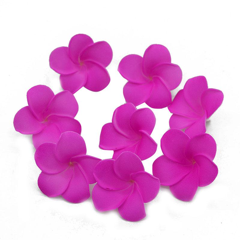 10Pcs/lot Plumeria Hawaiian PE Foam Frangipani Artificial Flower Headdress Flowers Egg Flowers Wedding Decoration Party Supplies