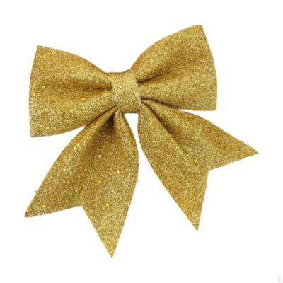 Christmas Bow Decoration Xmas Tree Topper Home Decor Festival Layout Elegant Decorative Bowknot