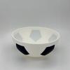 Snack Tray with Center Cup Slot, Soccer Style Serving Bowl for Sports Table Use, Ball Pattern Dish for Chips