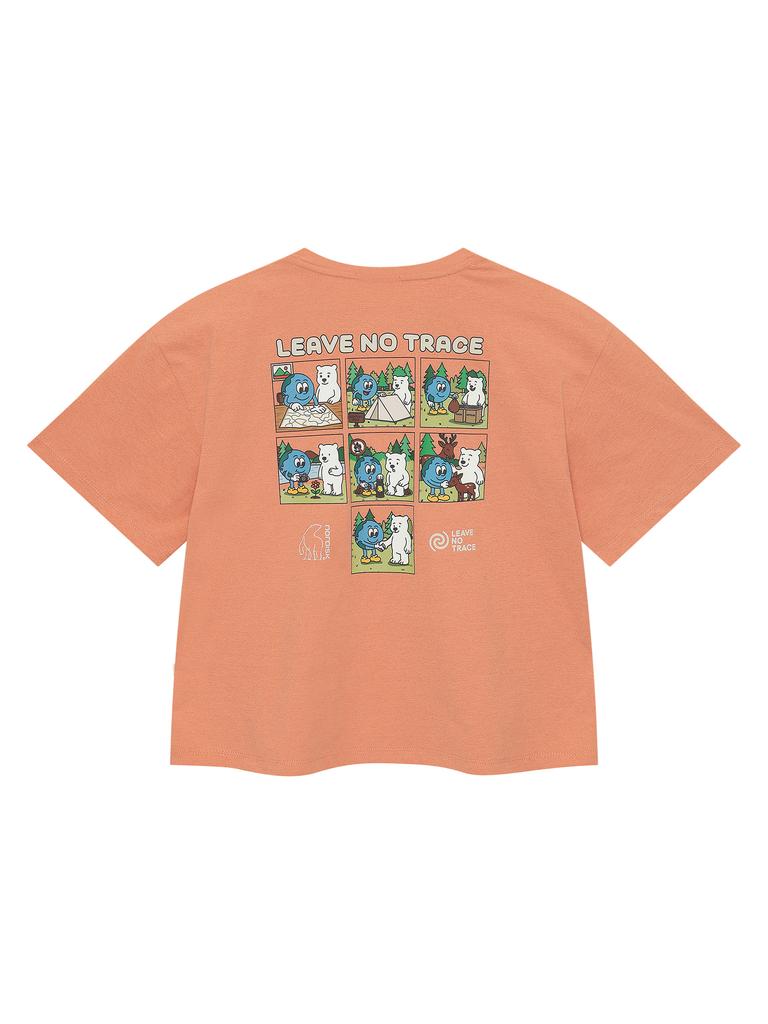 NORDISK Lnt Sorona Graphic Crop Short Sleeve T-Shirt - W_Coral