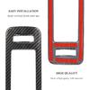 RT-TCZ Carbon Fiber Inner Door Grab Handle Cover Frame ABS Decor Trim Interior Accessories for 2004-2014 Ford Mustang