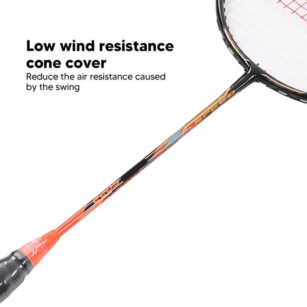 Carbon Alloy Badminton Racket with Storage Bag, Professional Integrated Badminton Shuttlecock for Beginner Student Training