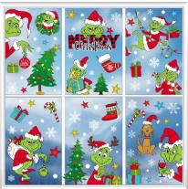 Christmas Window Stickers Merry Christmas Decorations for Home Christmas Wall Sticker Kids Room New Year Decoration 2026