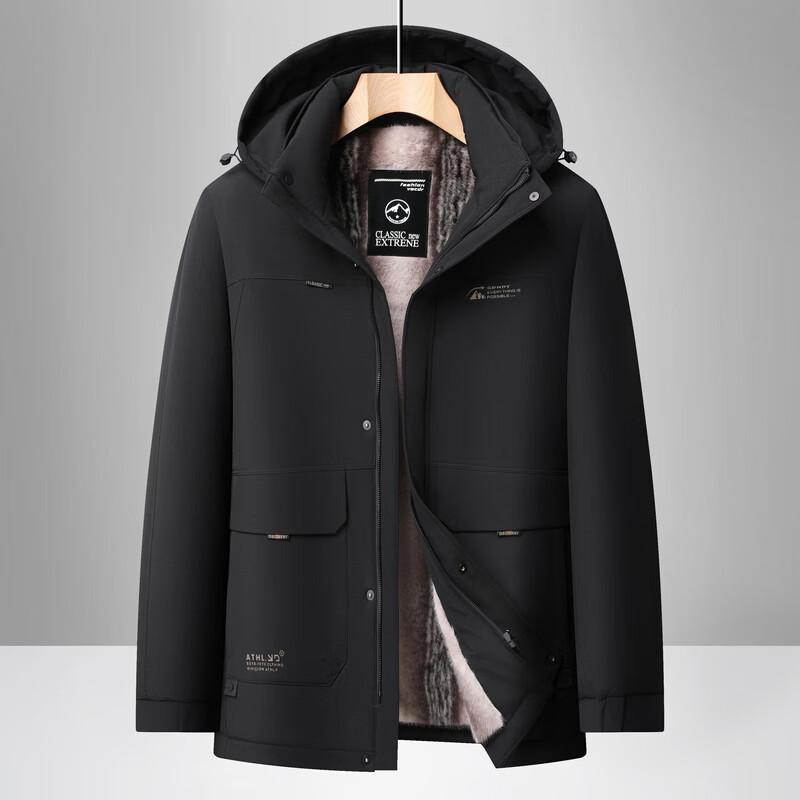 RED DRAGONFLY Men's Fleece-Lined Winter Jacket with Removable Liner
