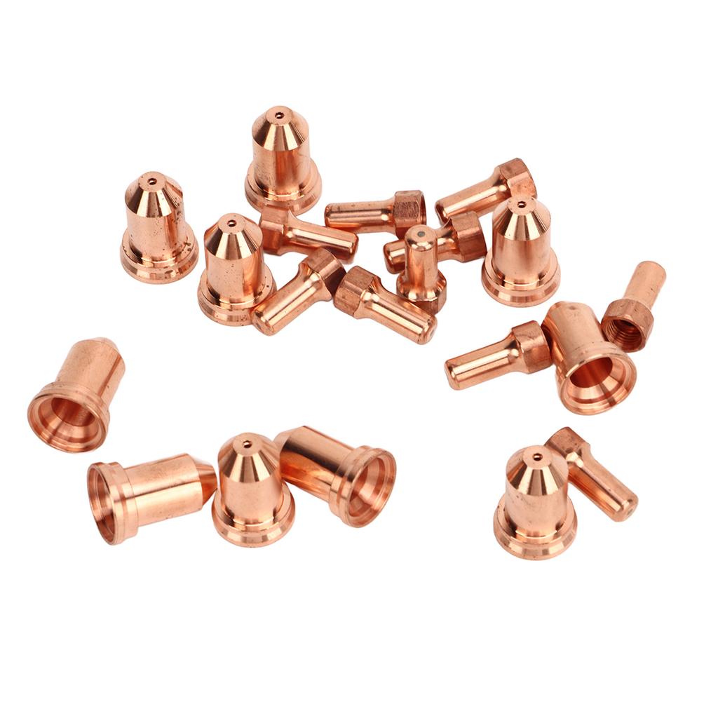 20Pcs Plasma Electrode Tip 52558 51311 P1.3 Nozzle Brass Consumables for PT80 IPT‑80 PTM‑80