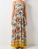 2025 Spring Graffiti Print Swing Dress - European & American Style