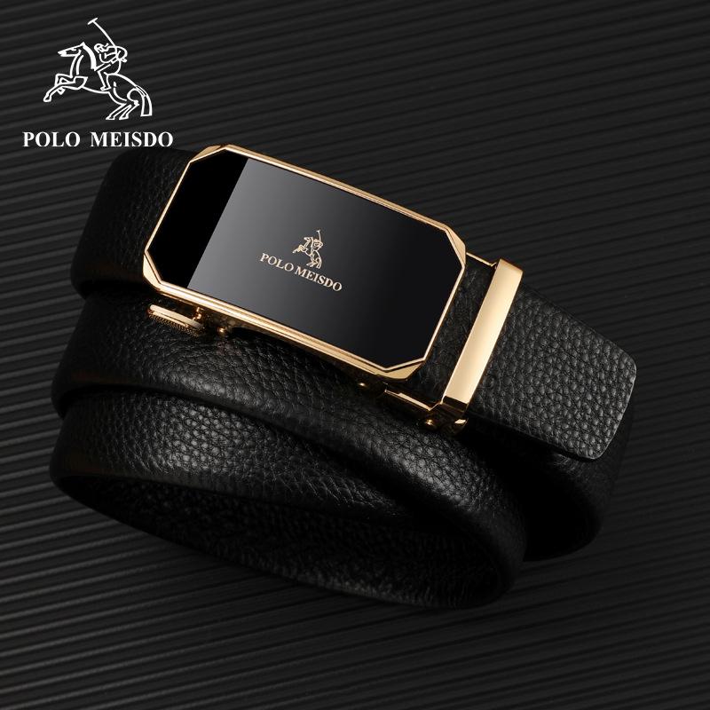 Paul Men's Genuine Leather Automatic Buckle Belt - Luxury Brand Top Layer Cowhide