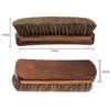 AEE4-3 Pieces Shoe Brush Horsehair Shoes Polish Brushes Leather Shoes Boot Care Clean Polish Daubers Applicators