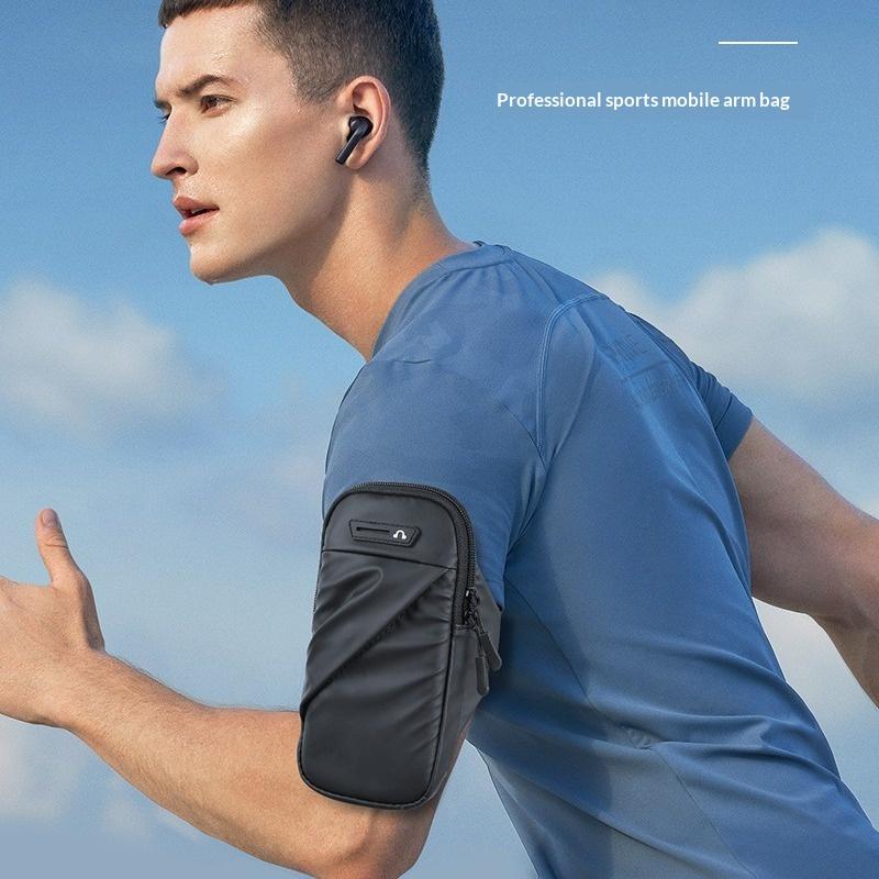 Universal Armband Phone Key Pouch Outdoor Waterproof Fitness Running Sport Arm Cell Phone Holder With Headphone Jack Phone Bag