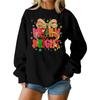 Women's Loose Comfortable Casual Fashionable Character Printing Round Neck Long Sleeved Sweatshirt