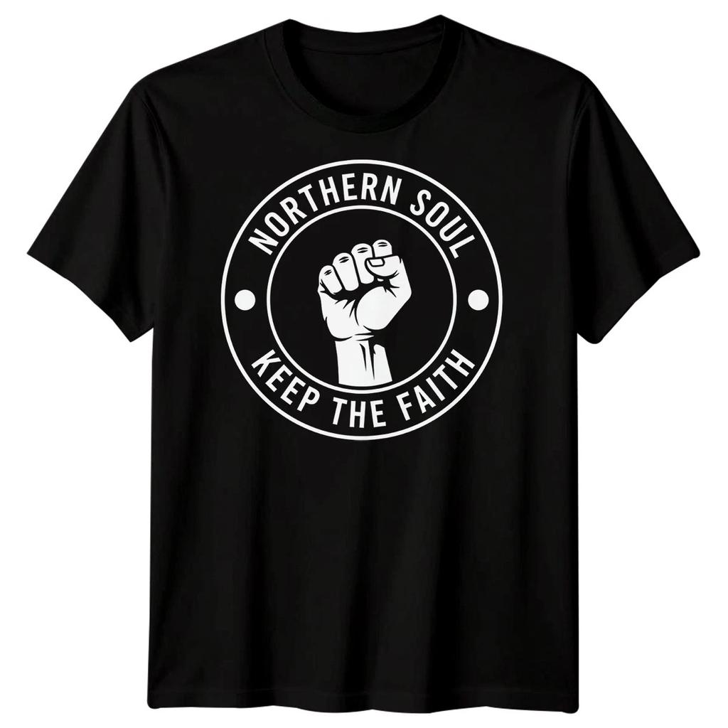 Northern Soul Keep The Faith Music Mens T-Shirt Graphic Fist