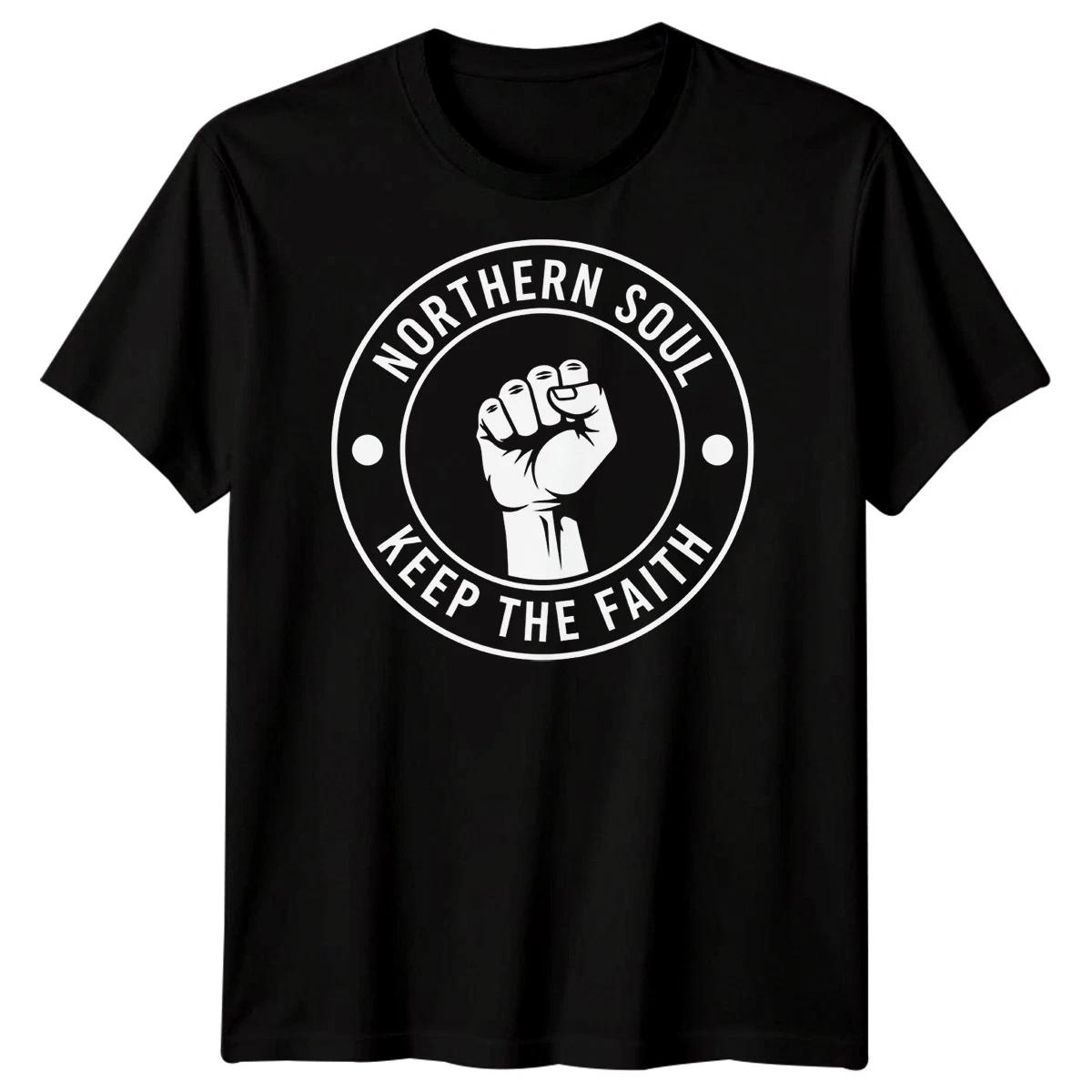 Northern Soul Keep The Faith Music Mens T-Shirt Graphic Fist S