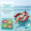 Fruit Pattern Inflatable Pool Hammock, Multi-Purpose Floating Chair with Mesh Seat, Water Lounger for Swimming Pool, Lake & Beac