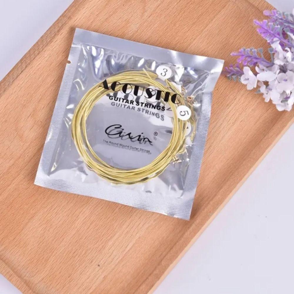 

Enhanced Sound Guitar Brass String Premium Brass Acoustic Guitar String 6 Strings Guitar