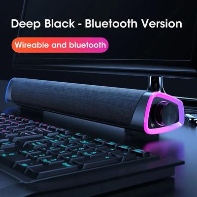 4D PC Soundbar Bedrade en Draadloze Bluetooth Speaker USB-gevoede Soundbar voor TV PC Laptop Gaming Home Theater Surround Audiosysteem