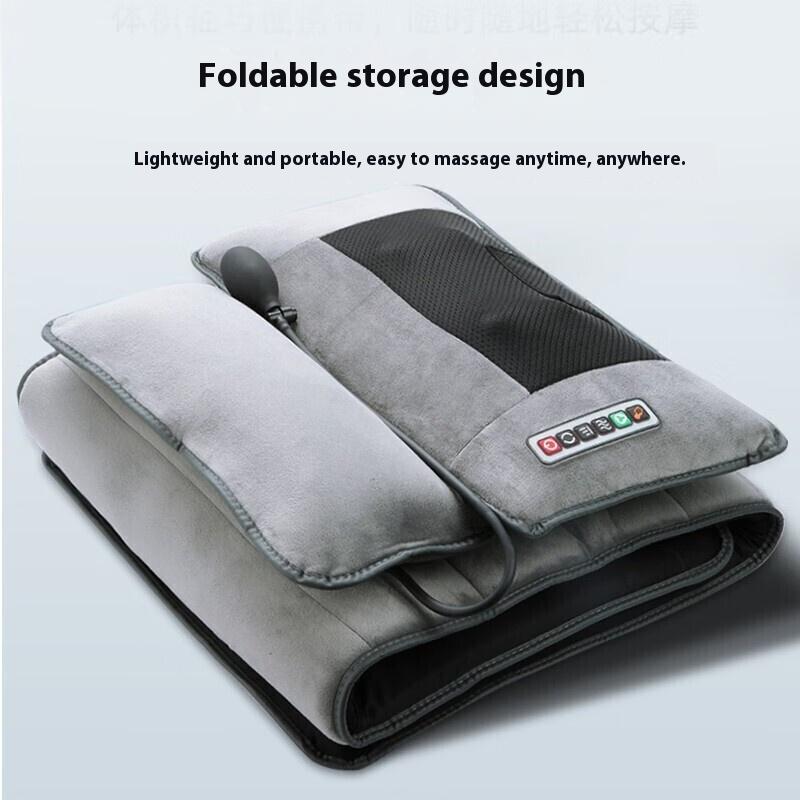 Electric Heating Vibrating Full Body Massager Chair In Cushion Car Home Office Lumbar Back Neck Mattress Pain Relief